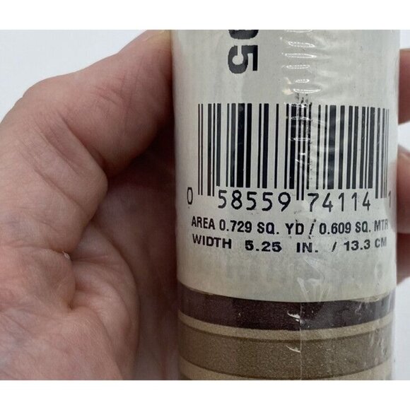 Wallpaper Border SU-7595 Leaf Scrolls Beige Green NOS Unopened Crafts DIY Decor - Picture 7 of 11